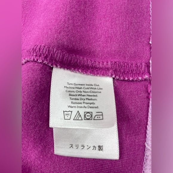 Eddie Bauer Purple Zippered Polo Sweatshirt Size Large - Picture 5 of 8